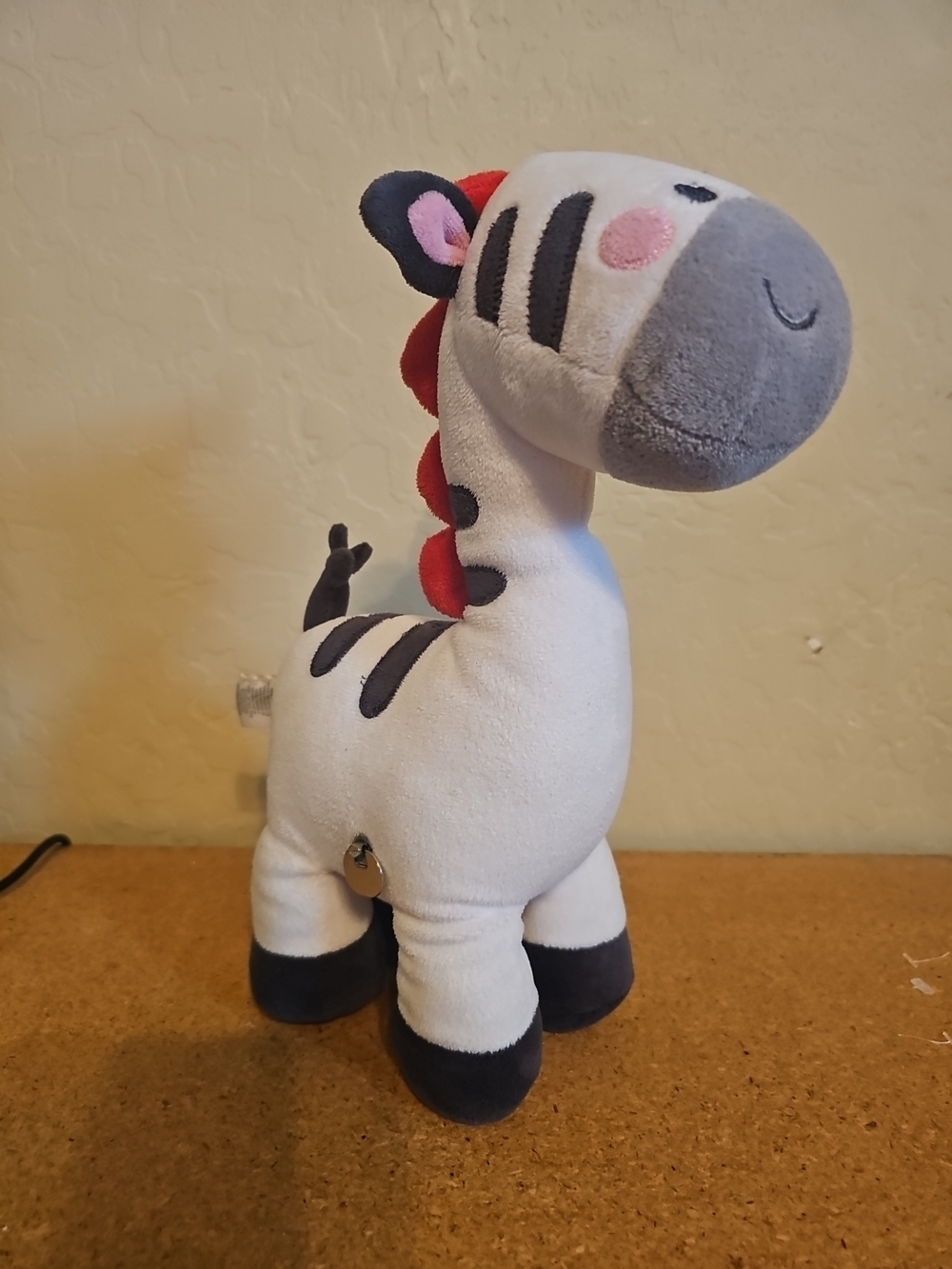  Fisher-Price musical wind-up plush zebra toy